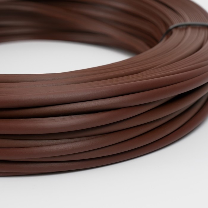 Ротанг искусственный гладкий 6 мм 100 м полутрубка (каштан)