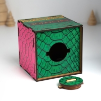 Копилка куб "Змея. Богатства" 10х10х10 см