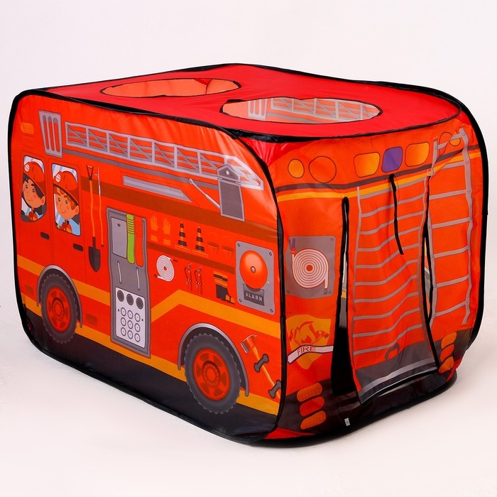 Палатка детская игровая &laquo;Пожарная машина&raquo; 70 &times; 70 &times; 110 см