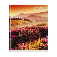 Тетрадь 48 листов в клетку, Calligrata &laquo;Времена года&raquo;, серые листы, МИКС