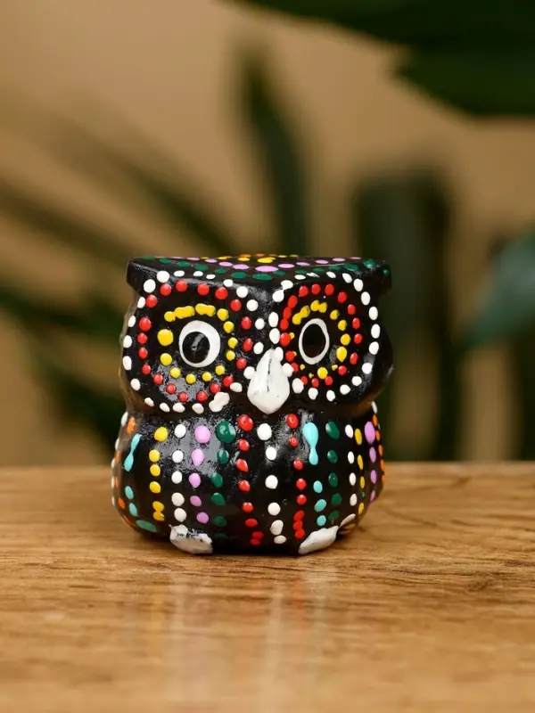 Набор сувенирный "Совушки" дерево Албезия (5 штук), 3 см