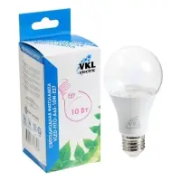 Фитолампа для растений VKL electric, A65, 10 Вт, E27, IP20, красно-синий спектр
