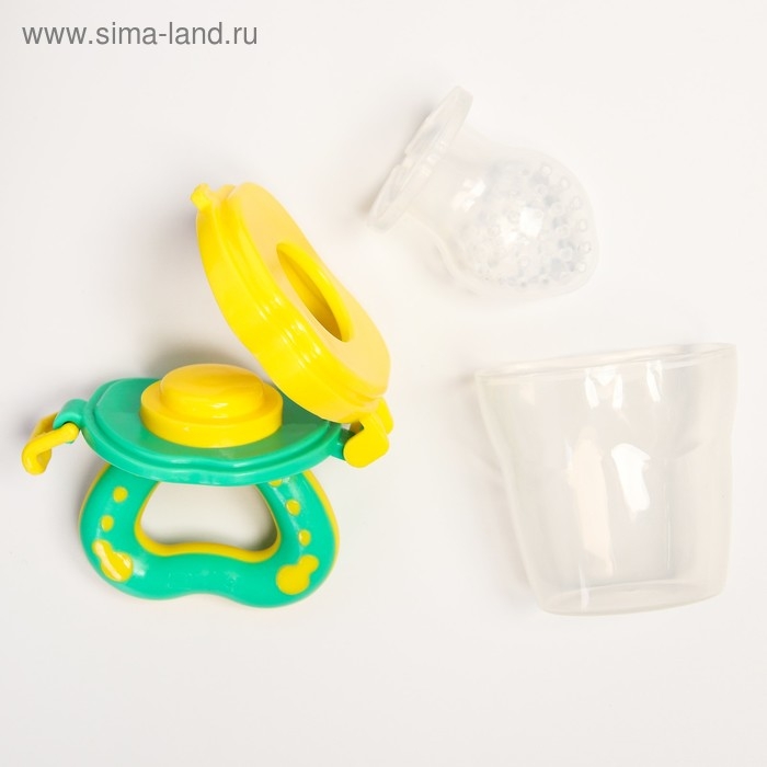 Ниблер с силиконовой сеточкой Basic, цвет зелёный