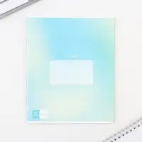 Тетрадь в линейку 12 листов А5, на скрепке &laquo;Градиент&raquo;, 5 видов, белизна 96%, МИКС