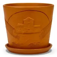 Горшок цветочный с поддоном 4,75 л, d22/h20 см терр-т керамика, "Голландия" (М)