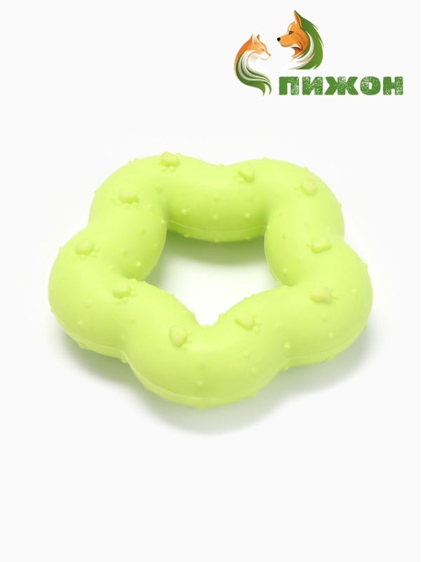 Игрушка жевательная "Пленительная звезда", TPR, 7 см, жёлтая