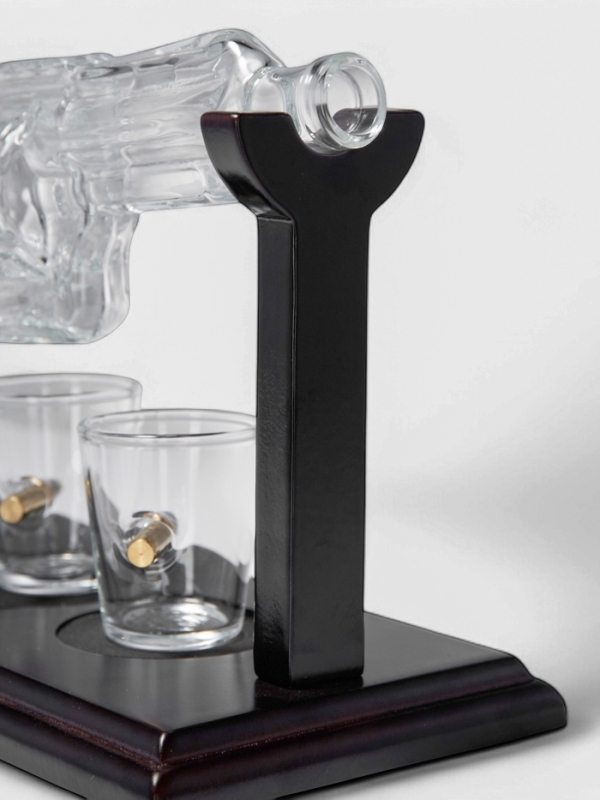 Мини-Бар на подставке Револьвер, 250 мл, 2 стопки