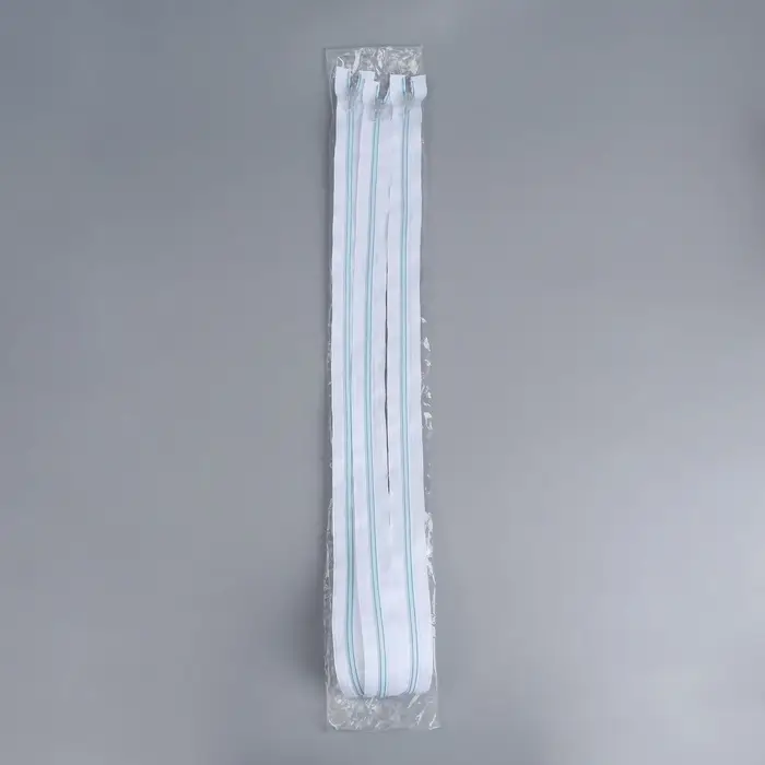 Молния &laquo;Спираль&raquo;, №5, разъёмная, замок автомат, 80 см, белая, голубая