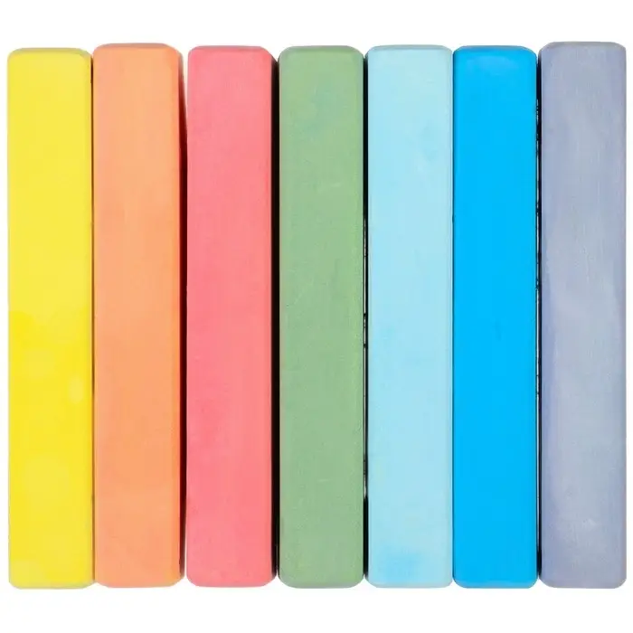 Мелки цветные школьные, набор 7 шт. &laquo;Эльза&raquo; &laquo;Холодное сердце&raquo;, прямоугольные