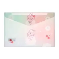 Папка-конверт на кнопке, А4, 150 мкм, "Зверушки", МИКС