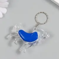 Фонарик брелок для ключей на кольце &laquo;Лев&raquo;, мигает, МИКС