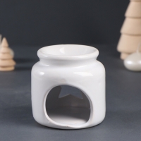 Набор: аромалампа для эфирных масел, мелтсы из воска ароматические &laquo;Звезда&raquo;, белая, 7.5&times;7.5&times;8 см