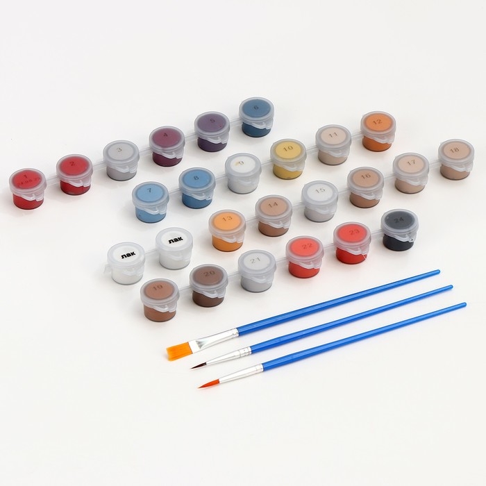 Картина по номерам на холсте с подрамником "Кот с ангелами" 40*50 см