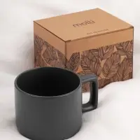 Чашка Jumbo в коробке матовая, темно-серая