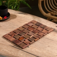 Коврик из тикового дерева, 30х20х0,7 см