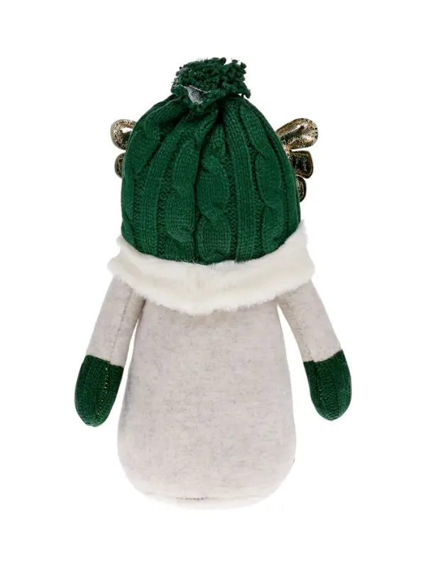 Фигура текстиль &laquo;Гном лосяш в зелёном&raquo; 33&times;12&times;18 см, 1 LED, от батареек AG13&times;3, свечение тёплое белое