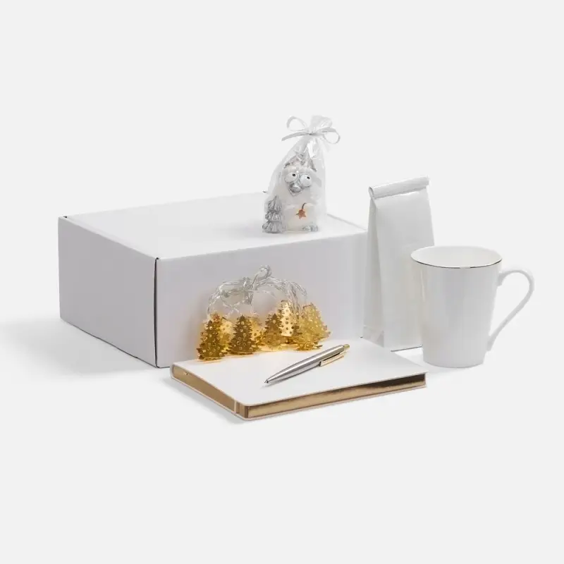 Набор &laquo;Планы на счастье&raquo;, белый с золотистым