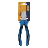 Бокорезы ТУНДРА, сталь 45, никелированные, 2К рукоятки, 200 мм