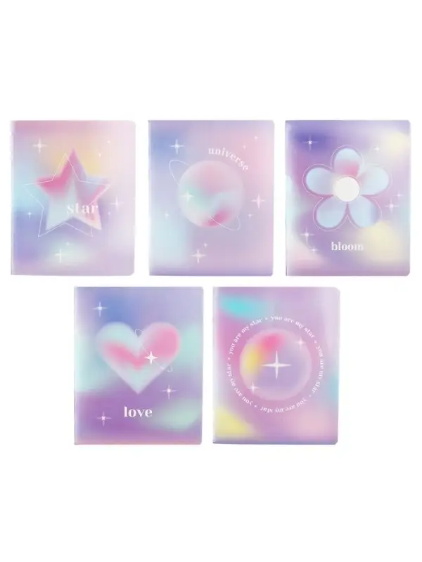 Тетрадь 48 листов, в клетку &laquo;Перламутр&raquo;, мелованный картон, МИКС