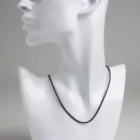 Шнурок нейлоновый d=1.5 мм, 43 см с удлинителем, коричневый