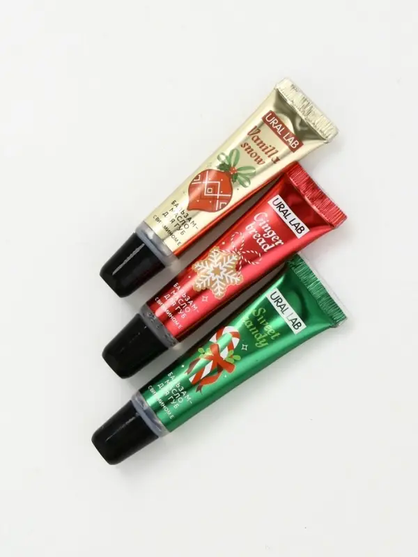 Бальзам - масло для губ Happy New Year , набор 3 шт х 10 г, URAL LAB