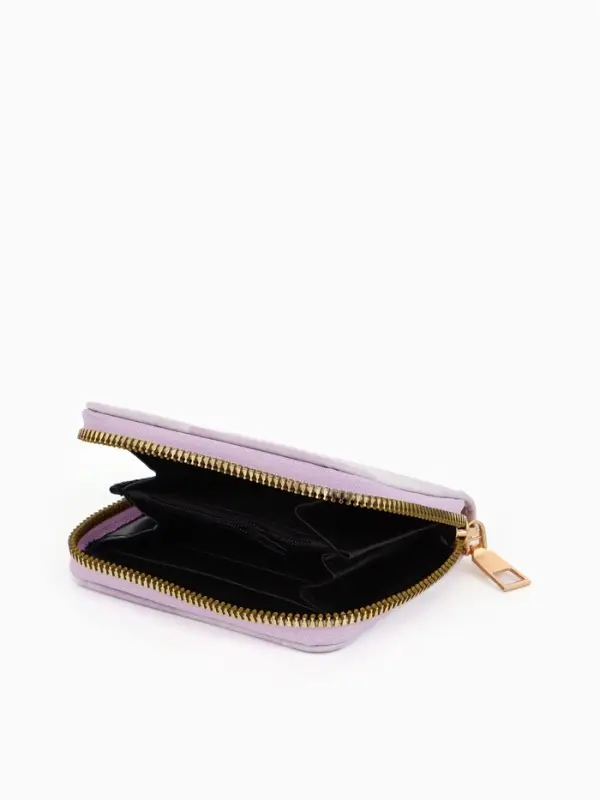 Кошелек жен 07-01-01 Июнь2550 бабочка, 8,5*2,5*10,5 см, 2 отд+отд/молн, д/карт, розовый