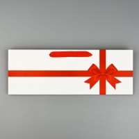 Пакет под бутылку горизонтальный &laquo;Бант&raquo;, 36 &times; 10 &times; 13 см