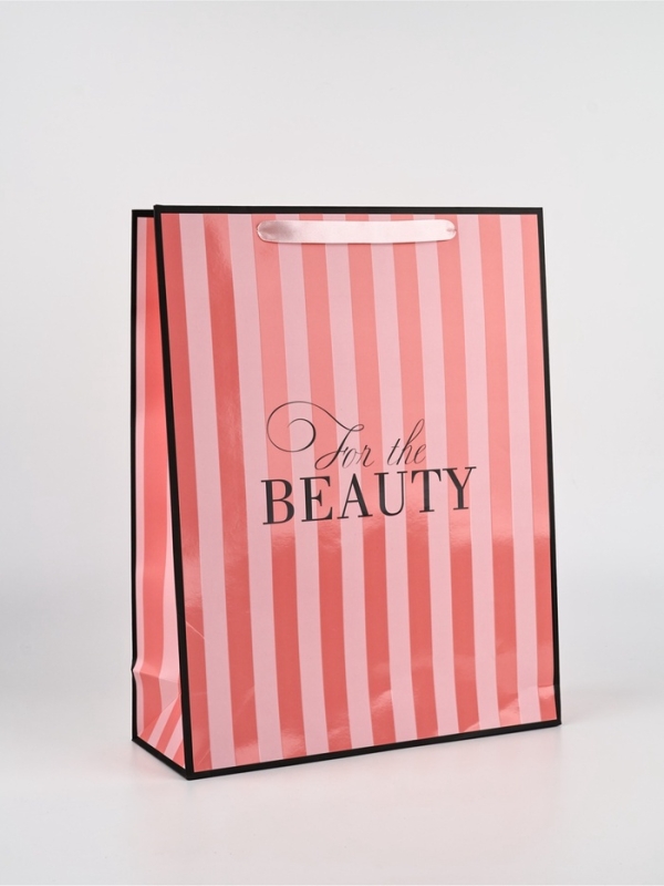 Пакет подарочный, упаковка, &laquo;Красота&raquo;, полоска, L. 31 &times; 40 &times; 11,5  см