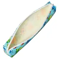 Пенал школьный на молнии "Насекомые", цвет голубой