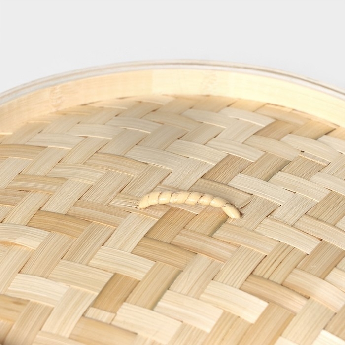 Пароварка Доляна &laquo;Восточная кухня&raquo;, 3 этажа, d=24 см, бамбук