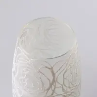 Ваза &laquo;Наргиз&raquo; розы, овал, h=26 см, стекло, белая