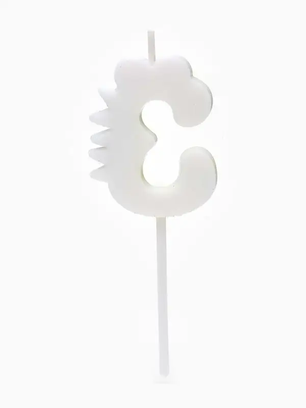 Свеча для торта цифра 3 &laquo;Зверюшка&raquo;, 5 см