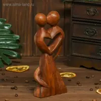 Сувенир дерево "Узы брака" коричневый цвет 20х9х3 см