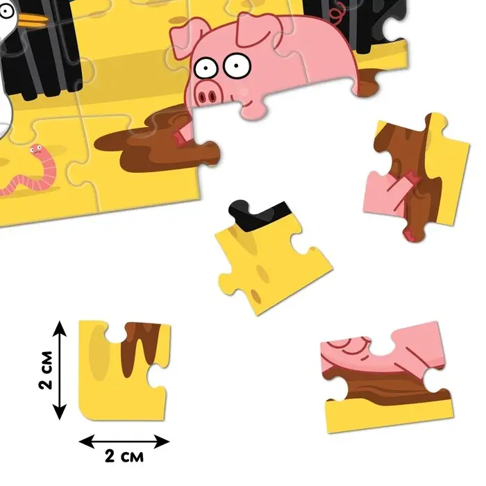 Пазл &laquo;Синий трактор&raquo;, 54 элемента