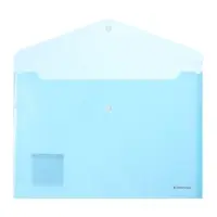 Папка-конверт на кнопке А4, 180 мкм, ErichKrause Diagonal Pastel, с тиснением, непрозрачная, микс