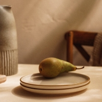 Набор тарелок фарфоровых SL Home &laquo;Леггеро&raquo;, d=18 см, цвет бежевый