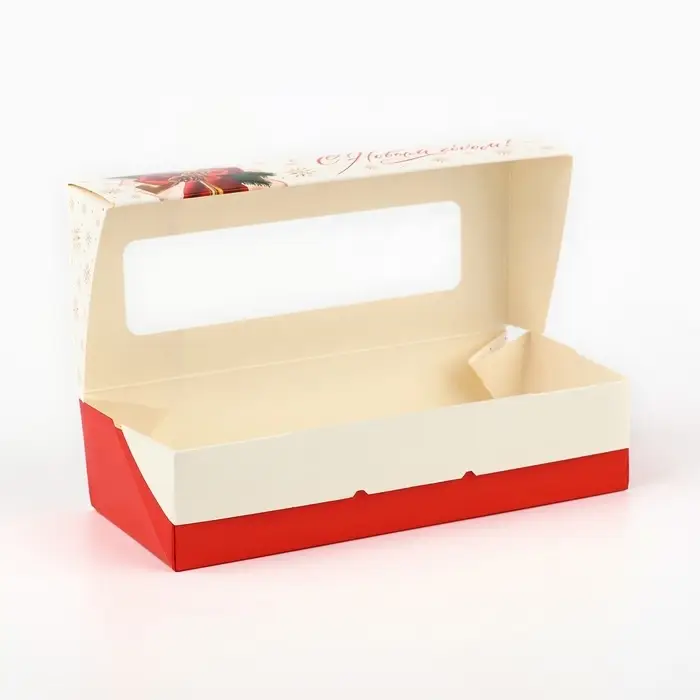 Коробка складная &laquo;Новогодний бант&raquo;, 17 х 7 х 4 см