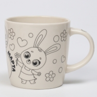 Набор кружка под раскраску &laquo;Цветочный мир&raquo;, 300 мл