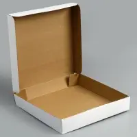 Упаковка для пиццы, белая, 36 х 36 х 6 см