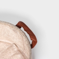 Корзина для хранения с ручками круглая Доляна My Basket, 30&times;30&times;13, цвет бежевый