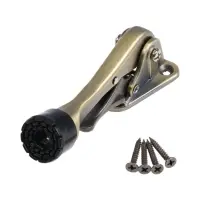 Фиксатор дверной LOCKLAND &ldquo;козья ножка&rdquo;, с автоподъемом, цвет бронза