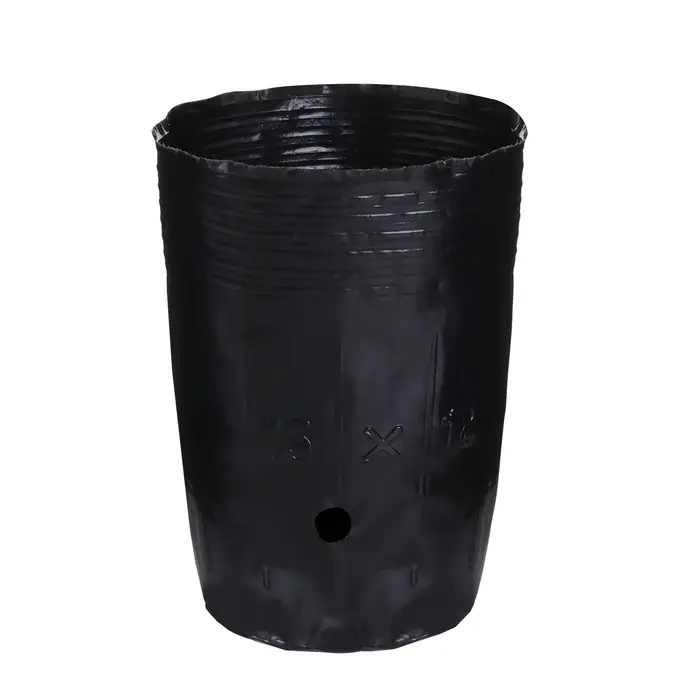 Пакет для рассады, 1,5 л, d = 13 см, h = 18 см, полиэтилен, чёрный, Greengo