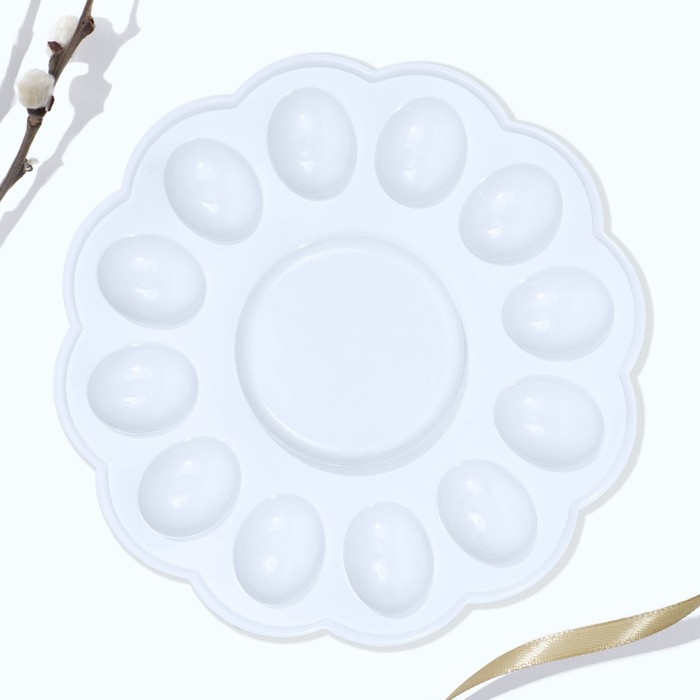 Пасхальная подставка на 12 яиц и кулич «Со Светлой Пасхой!», 30 х 30 см. Пасхальная подставка на 12 яиц и кулич «Со Светлой Пасхой!», 30 х 30 см.