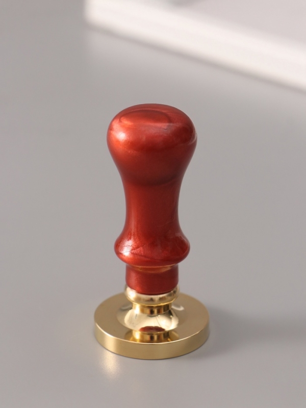 Печать для сургуча с пластиковой ручкой "Широкая рамка. Ажур" 6,3х3х3 см