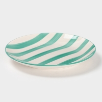 Тарелка Доляна "Райе" 19см, 19,5х2, цвет зеленый