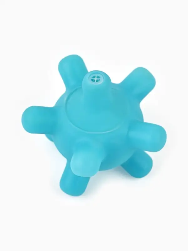 Игрушка пищащая "Мячик, шипы", 5 см, голубая