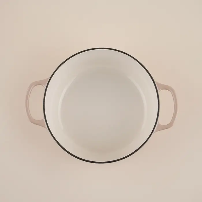 Кастрюля SL Home, 6 л, d=28 см, h=12.5 см, индукция, с эмалированным покрытием, чугун, бежевая