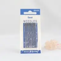 Иглы швейные №1/5, d=1.04 мм, 6 см, с золотым ушком, 10 шт.