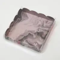 Коробочка для печенья, "Мраморные реки", 15 х 15 х 3 см