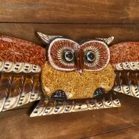 Настенное панно "Сова в полёте" 100х18,5х3 см